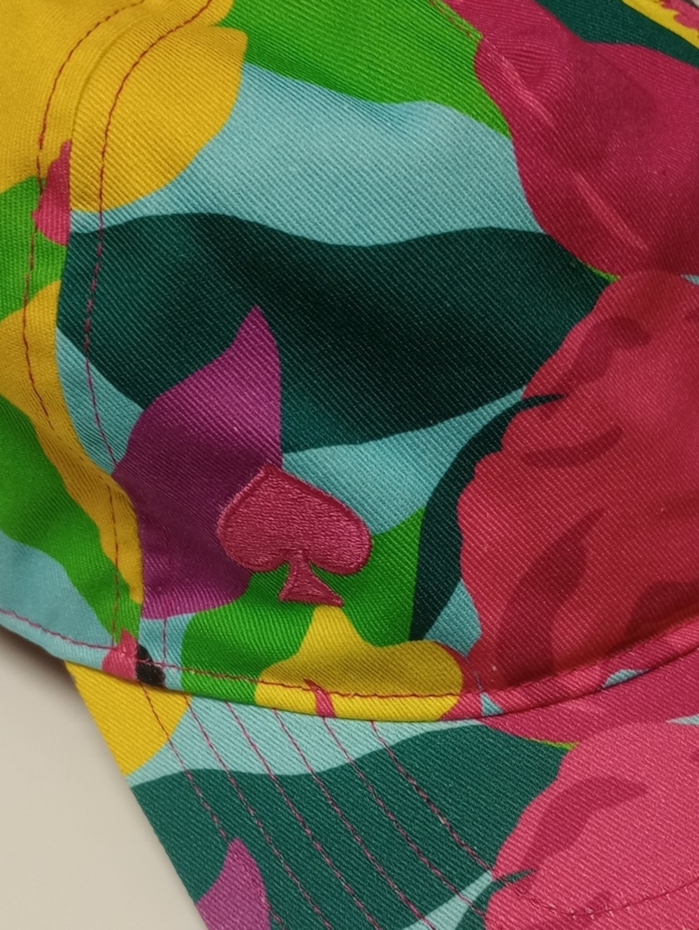 🆕🌺KATE SPADE "ORCHID BLOOM" MULTICOLOR FLORAL TROPICAL BASEBALL CAP 🌸 - Picture 3 of 9